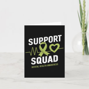 Support Squad Mental Health Awareness Lime Green R Card