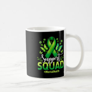 Support Squad Mental Health Awareness Lime Green R Coffee Mug