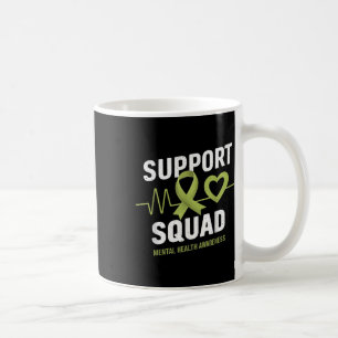 Support Squad Mental Health Awareness Lime Green R Coffee Mug