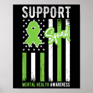 Support Squad Mental Health Awareness Men Women Poster