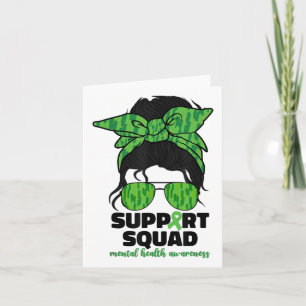 Support Squad Mental Health Awareness Month Green Card