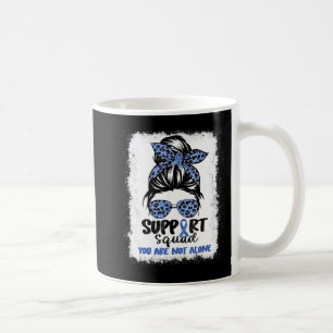 Support Squad Messy Bun Blue Warrior Ataxia Awaren Coffee Mug
