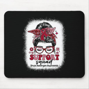 Support Squad Messy Bun Brain Aneurysm Mouse Pad