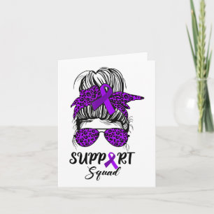 Support Squad Messy Bun Warrior Heimerheimer Aware Card