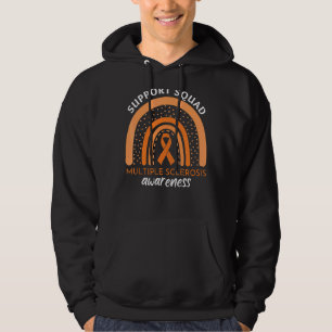 Support Squad Multiple Sclerosis Awareness Orange Hoodie