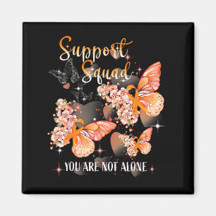 Support Squad Multiple Sclerosis Awareness Orange  Magnet