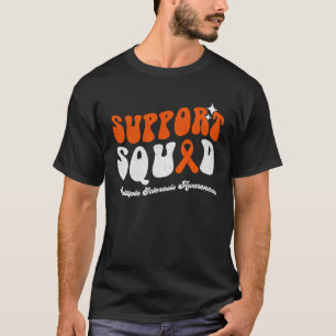 Support Squad Multiple Sclerosis Awareness Orange  T-Shirt