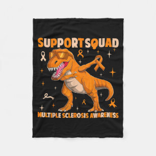 Support squad multiple sclerosis ms awareness fleece blanket