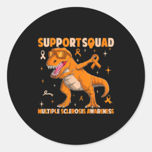 Support squad multiple sclerosis ms awarenessSuppo Classic Round Sticker