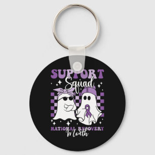 Support Squad National Recovery Month Addiction Re Keychain