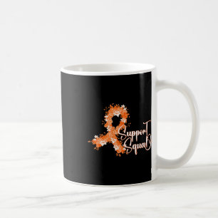 Support Squad Orange Ribbon Leukaemia Blood Cancer Coffee Mug