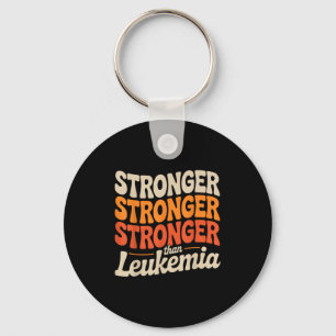 Support Squad Orange Ribbon Leukaemia Blood Cancer Keychain