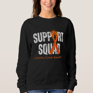 Support Squad Orange Ribbon Leukemia Awareness Wo Sweatshirt