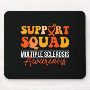 Support squad orange ribbon ms walk nervous system mouse pad