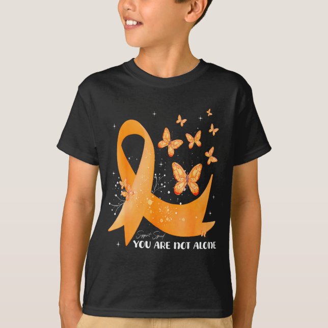 Support Squad Orange Ribbon Multiple Sclerosis Awa T-Shirt (Front)