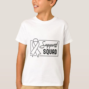 Support Squad Orange Warrior Crps Awareness 1  T-Shirt