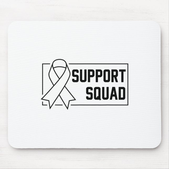 Support Squad Orange Warrior Crps Awareness  Mouse Pad (Front)