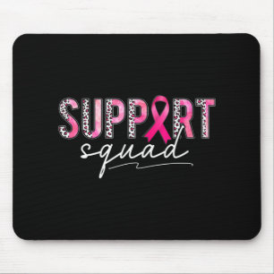 Support Squad Pink Leopard Ribbon Breast Cancer Aw Mouse Pad