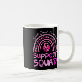 Support Squad Pink Rainbow Leopard Breast Cancer A Coffee Mug