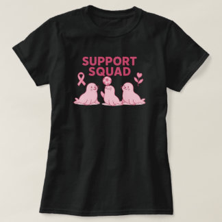 Support Squad – Pink Ribbon Seal T-Shirt
