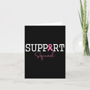 Support Squad Pink Ribbon Tee For Awareness Events Card