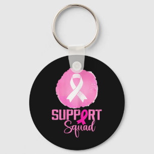 Support Squad Pink Support Squad Breast Cancer Awa Keychain