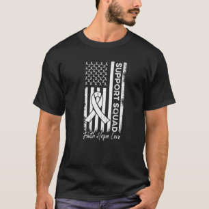 Support Squad Ribbon Faith Hope Love Lung Cancer A T-Shirt