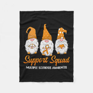 Support Squad Ribbon Multiple Sclerosis Awareness  Fleece Blanket