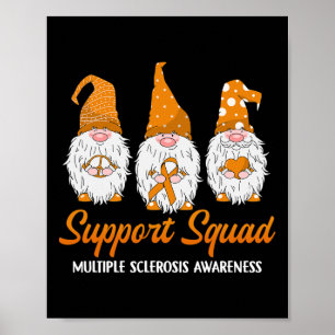 Support Squad Ribbon Multiple Sclerosis Awareness Poster