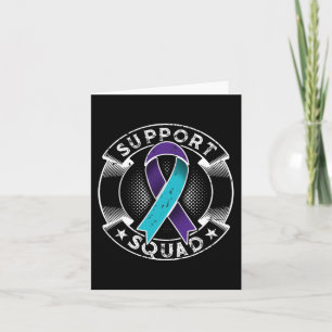 Support Squad Ribbon Suicide Prevention Awareness Card