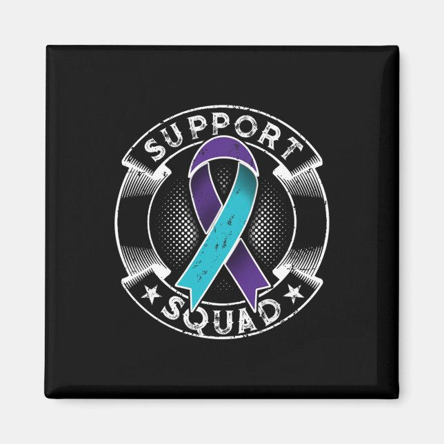 Support Squad Ribbon Suicide Prevention Awareness  Magnet (Front)