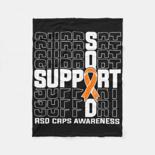 Support Squad Rsd Crps Awareness 2 Fleece Blanket