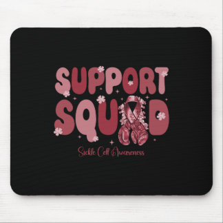 Support Squad Sickle Cell Awareness Groovy Boxing Mouse Pad
