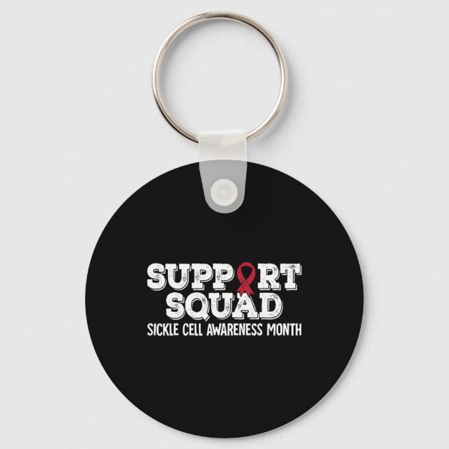 Support Squad Sickle Cell Awareness Month 1  Keychain (Front)
