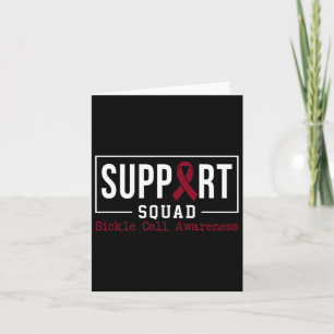 Support Squad - Sickle Cell Awareness Month Burgun Card