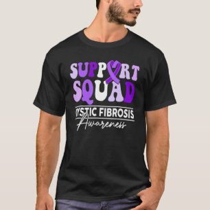 Support Squad Sunflower Hair Cystic Fibrosis Aware T-Shirt