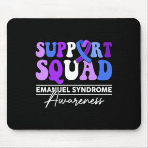 Support Squad Sunflower Hair Emanuel Syndrome Gift Mouse Pad