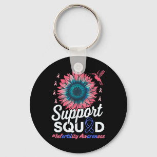 Support Squad Sunflower Warrior Infertility Awaren Keychain