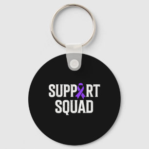Support Squad Support Pancreatic Cancer Awareness Keychain