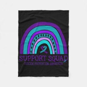 Support Squad Support Rainbow Suicide Prevention A Fleece Blanket