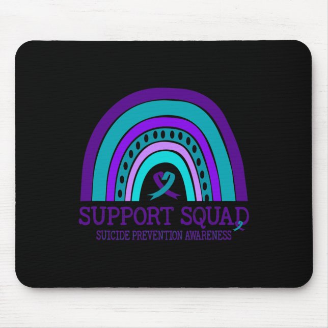 Support Squad Support Rainbow Suicide Prevention A Mouse Pad (Front)