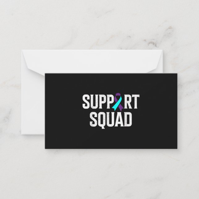 Support Squad Support Suicide Prevention Awareness Card (Front)