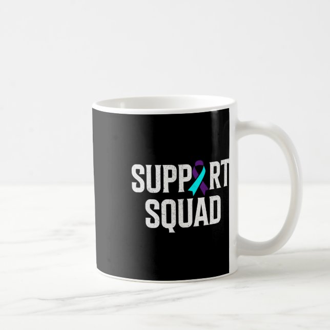 Support Squad Support Suicide Prevention Awareness Coffee Mug (Right)