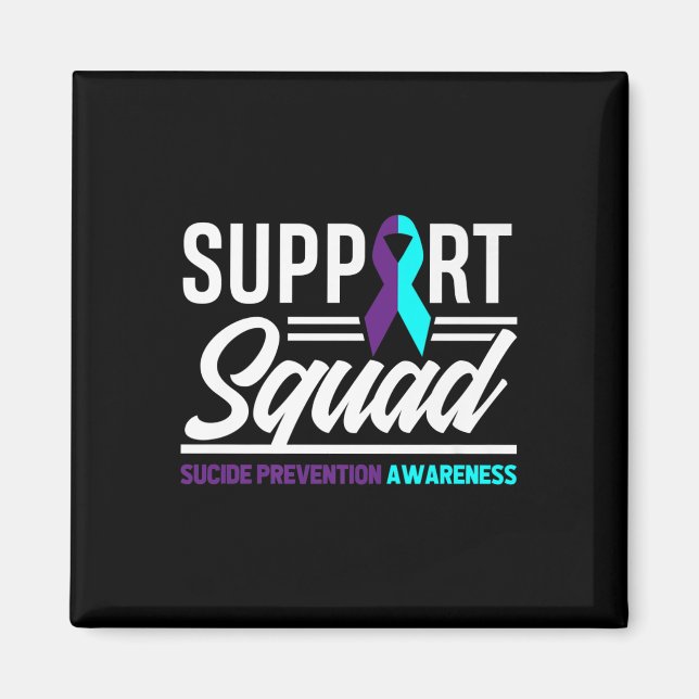 Support Squad Support Suicide Prevention Awareness Magnet (Front)