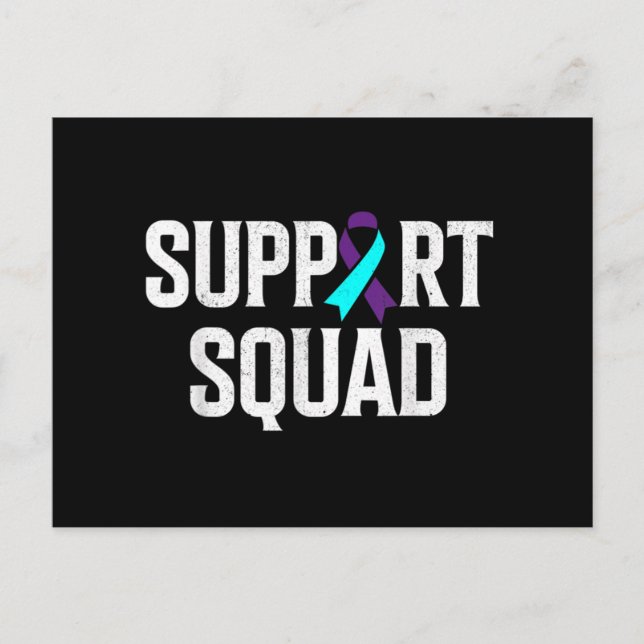 Support Squad Support Suicide Prevention Awareness Postcard (Front)