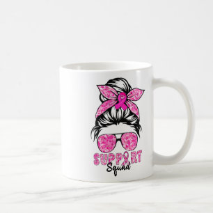 Support Squad Team Breast Cancer Awareness Warrior Coffee Mug