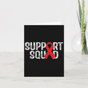 Support Squad Tee Blood Cancer Awareness  Card