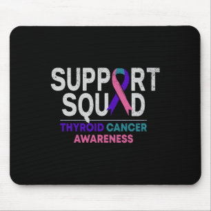 Support Squad Thyroid Cancer Awareness Month Ribbo Mouse Pad