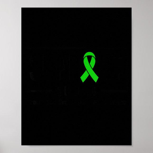 Support squad traumatic brain injury awareness  poster (Front)