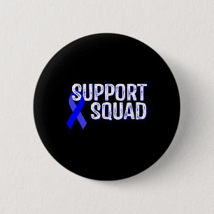Support Squad Warrior Alopecia Areata Awareness 2 Inch Round Button
